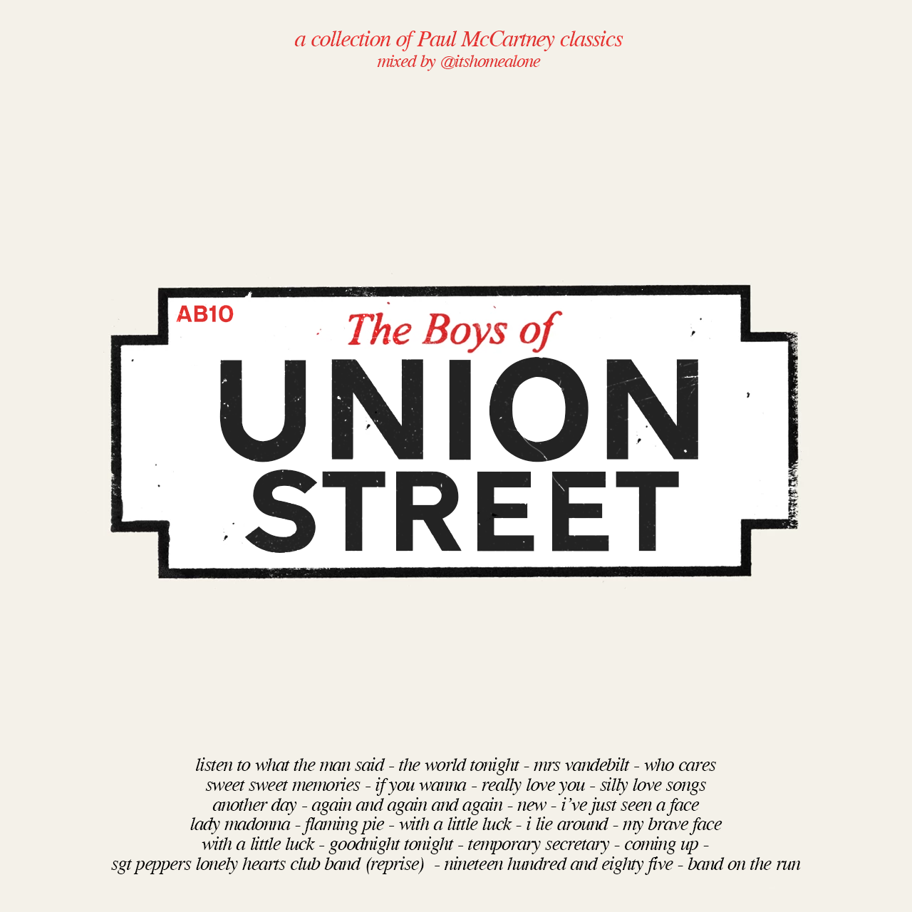 The Boys of Union Street — Best of Paul McCartney